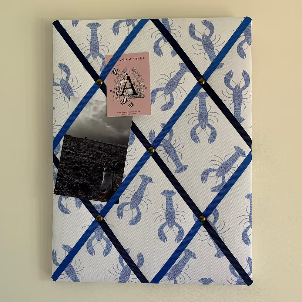 Lobster Fabric Noticeboard