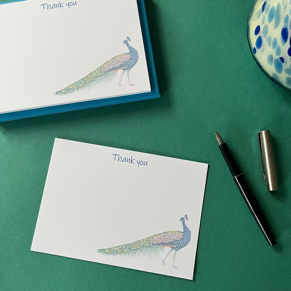 Peacock Notecards