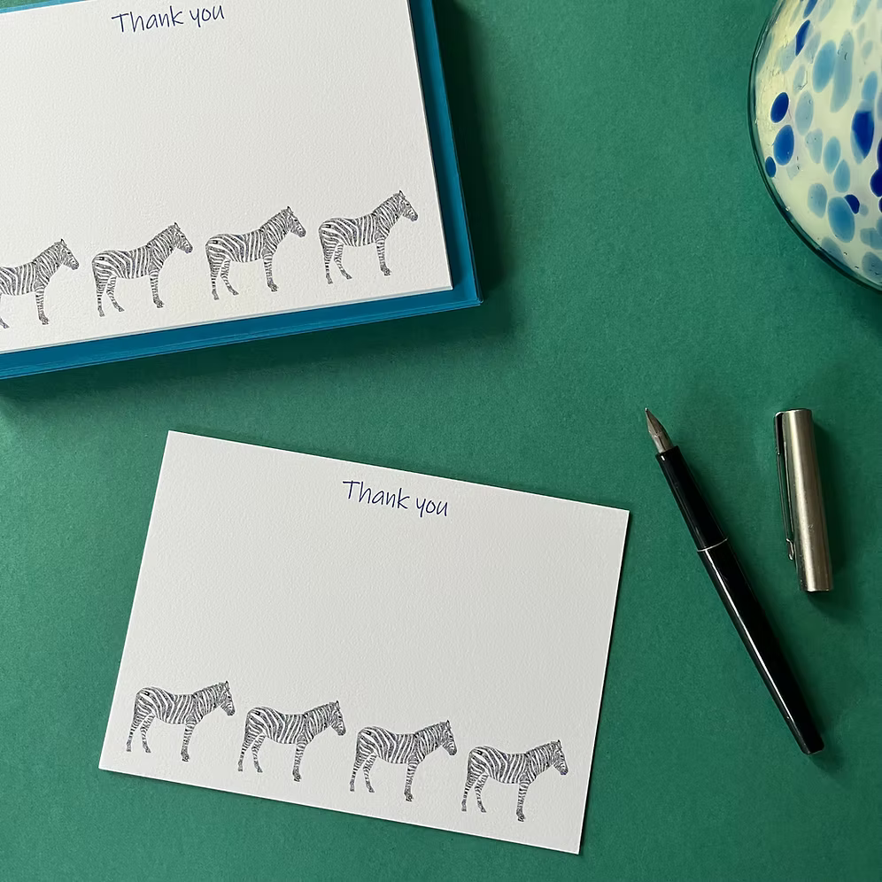 Zebra Notecards