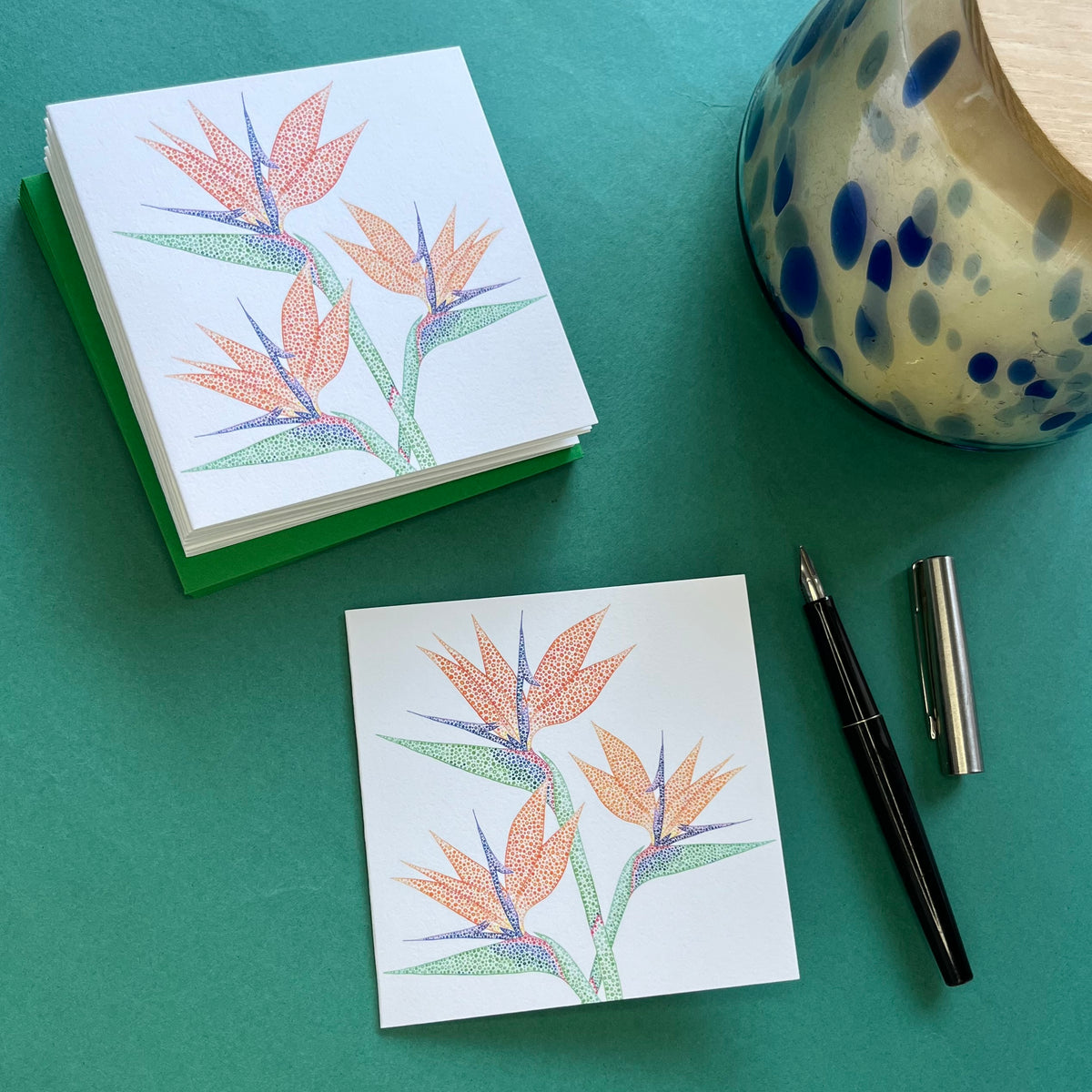 Tropical Flower mini cards