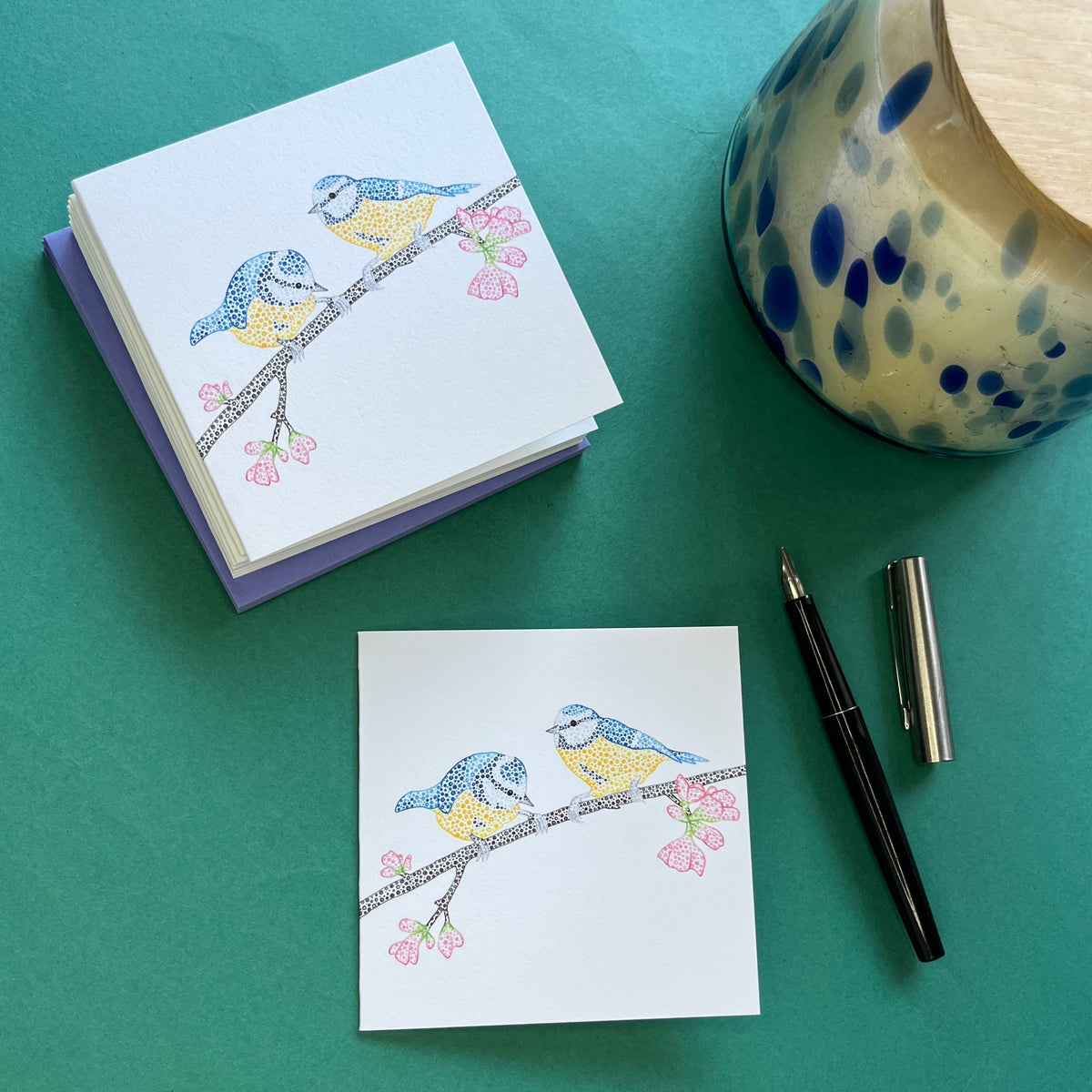 Blue Tit mini cards