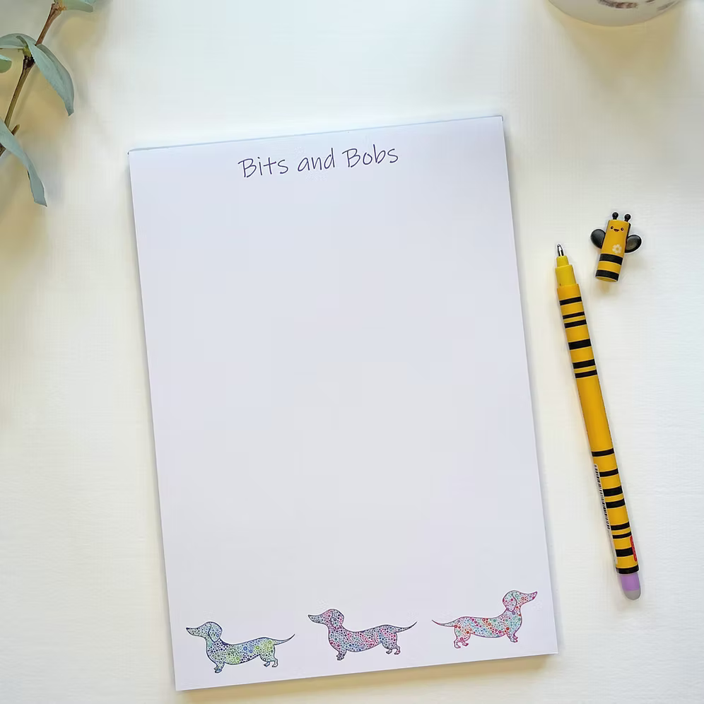 A5 Dachshund Notepad
