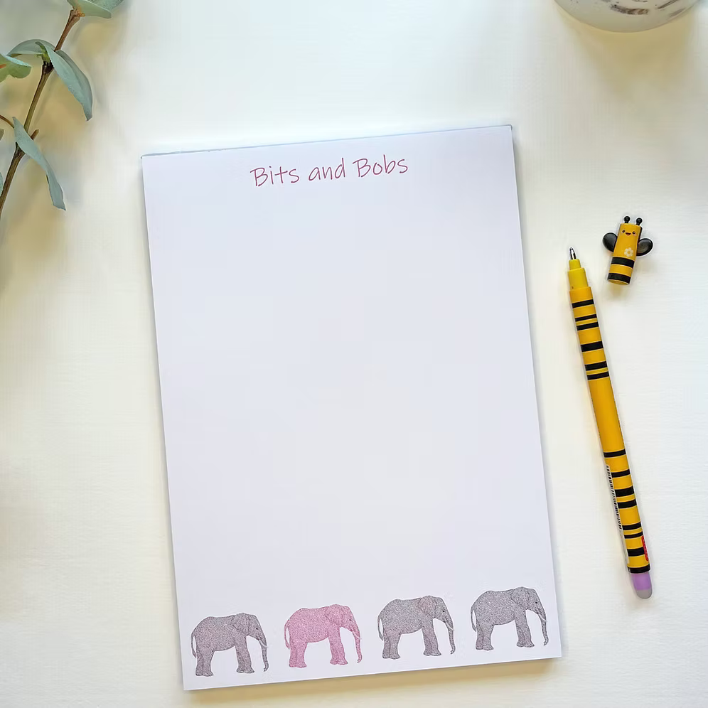 A5 Elephant Notepad