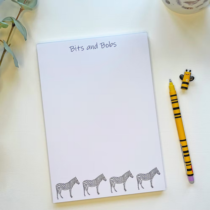 A5 Zebra Notepad