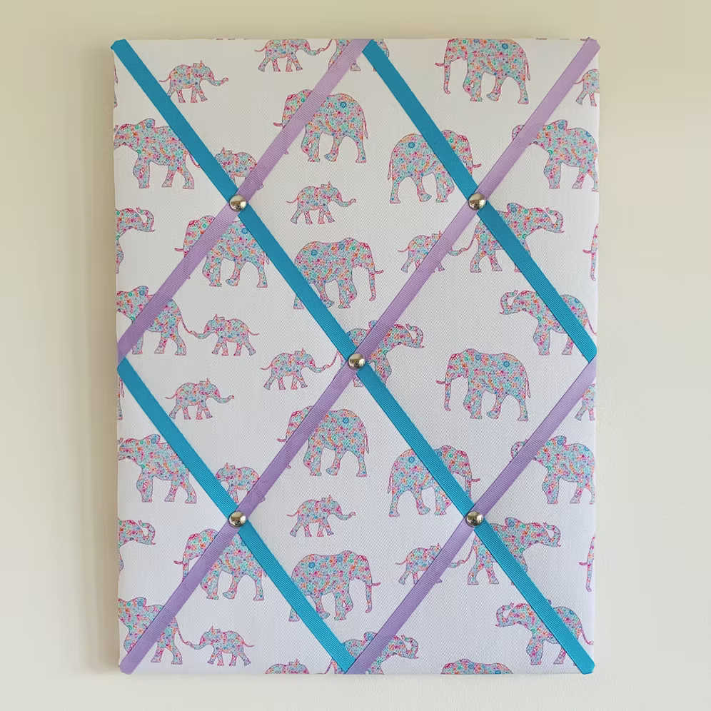 Elephant Fabric Noticeboard