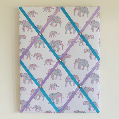 Elephant Fabric Noticeboard
