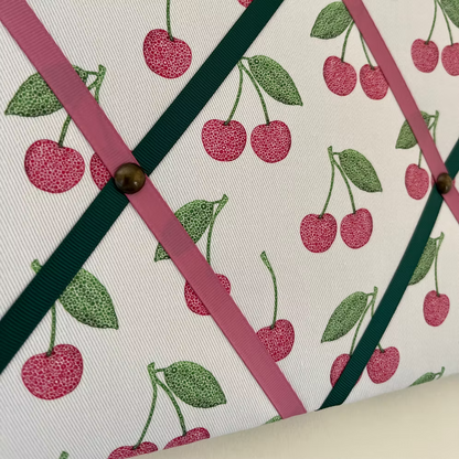 Cherry Fabric Noticeboard