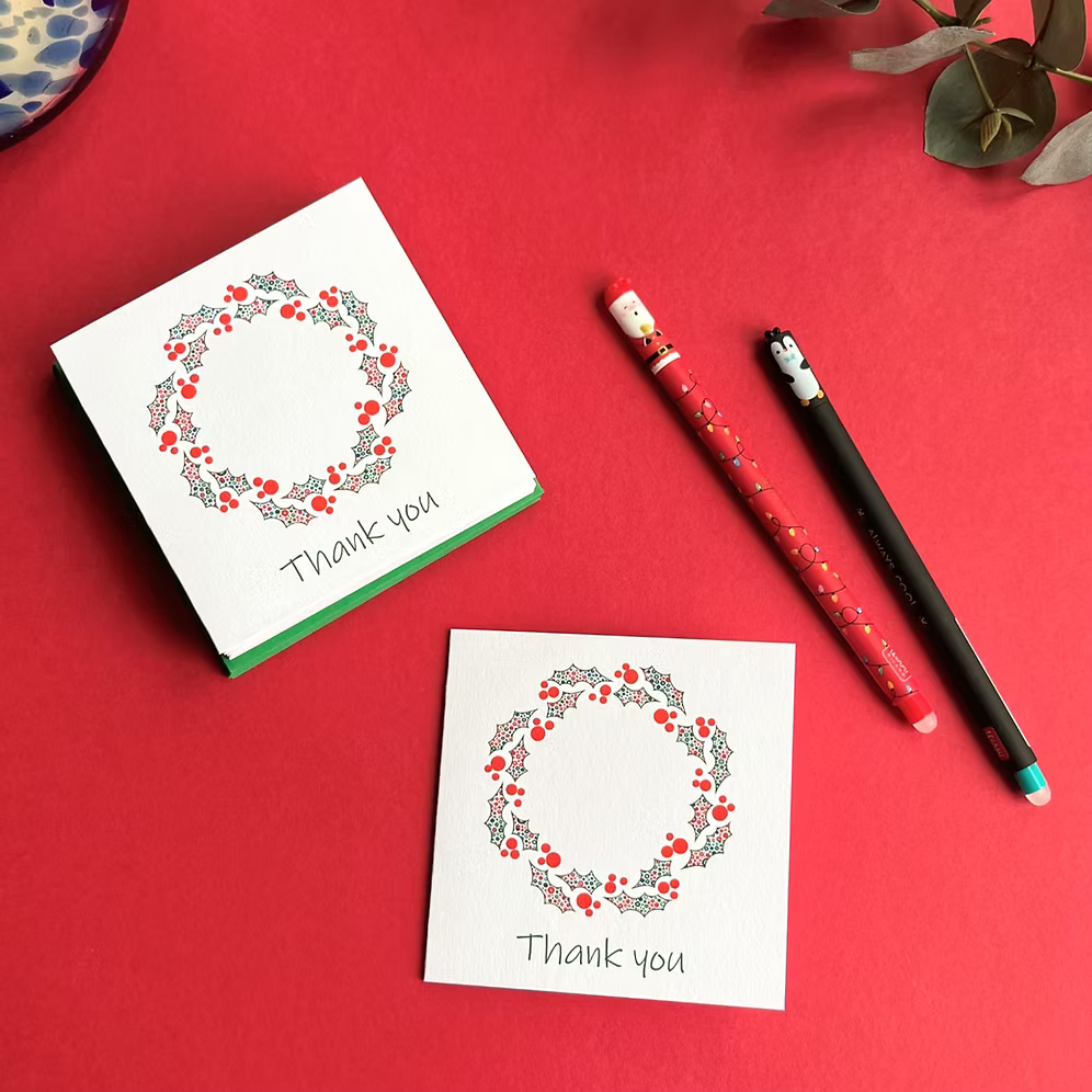 Mini Christmas Thank You cards