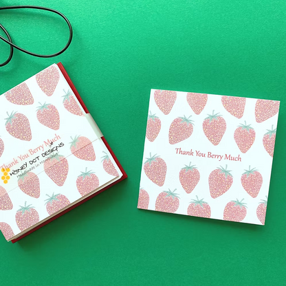 Strawberry mini cards