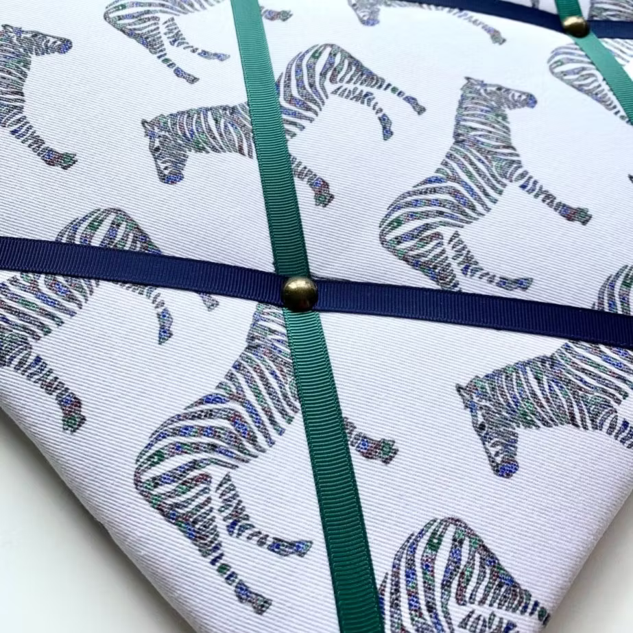 Zebra Fabric Noticeboard