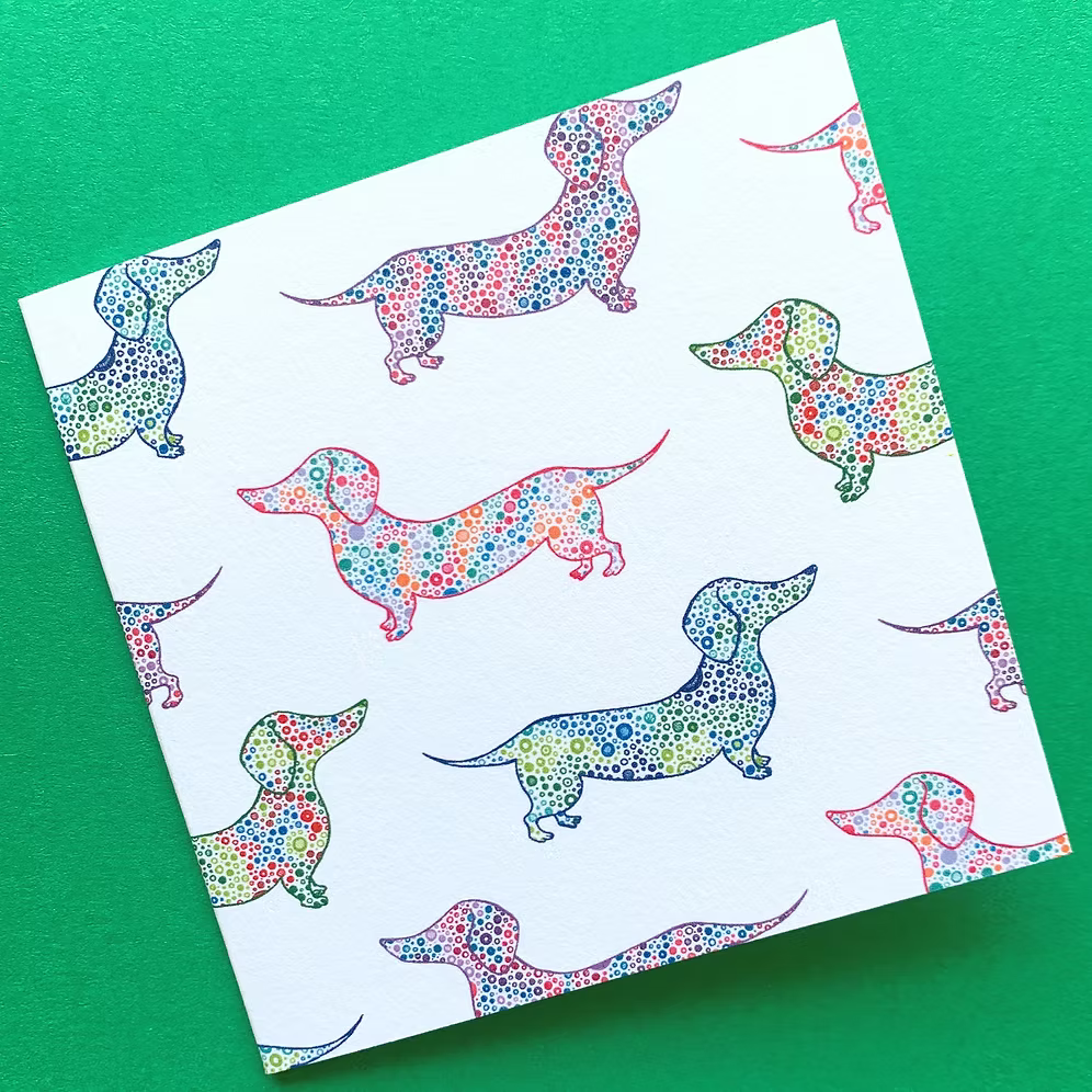 Dachshund mini cards