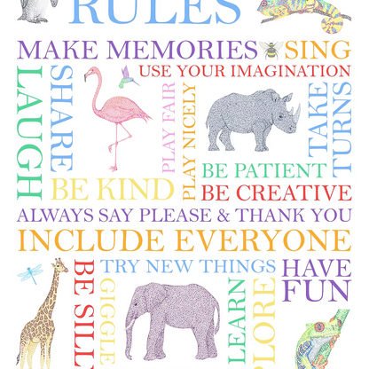Playroom Rules Print