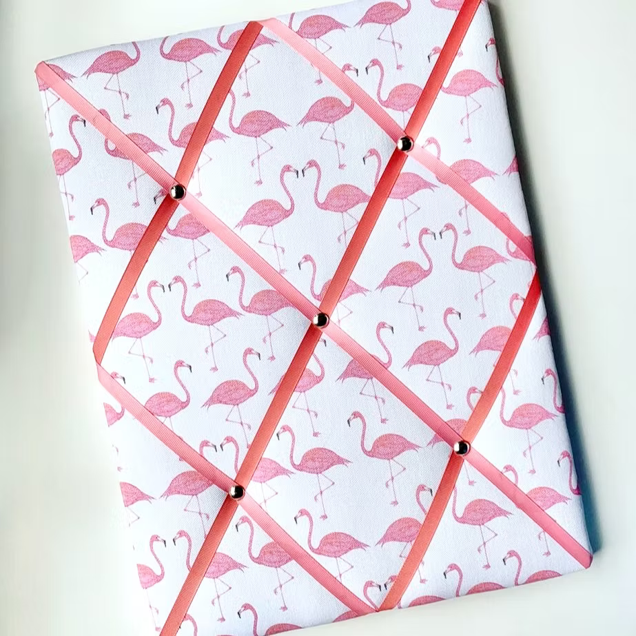 Flamingo Fabric Noticeboard