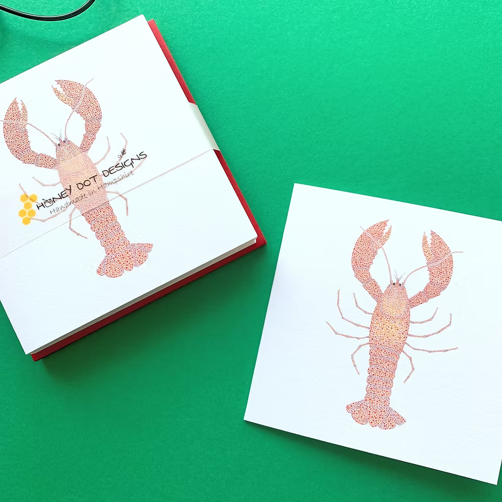Lobster mini cards