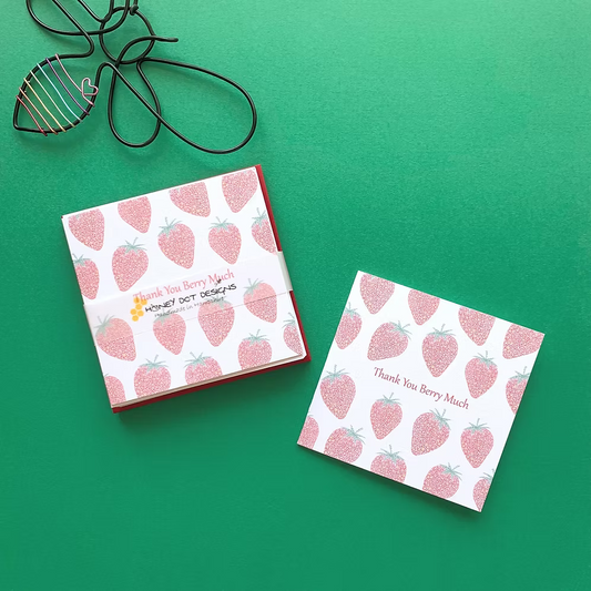 Strawberry mini cards