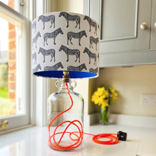 Zebra Lampshade