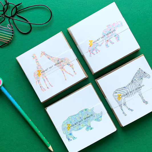 Safari Animal mini cards