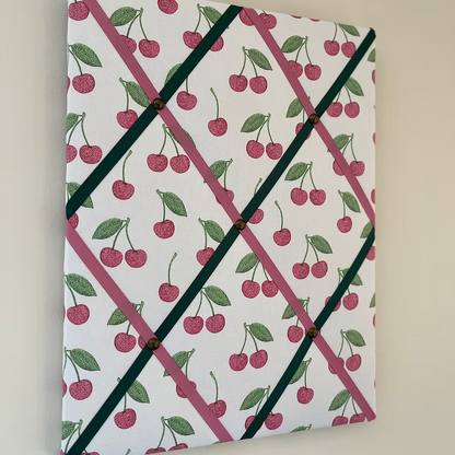 Cherry Fabric Noticeboard