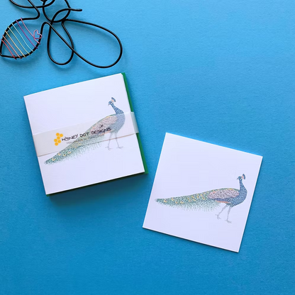 Peacock mini cards