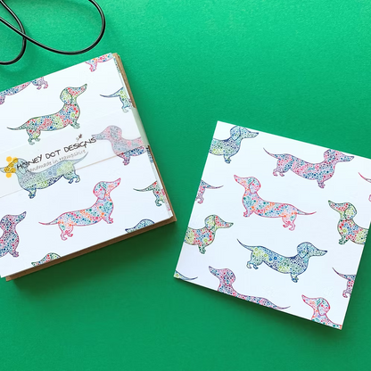 Dachshund mini cards