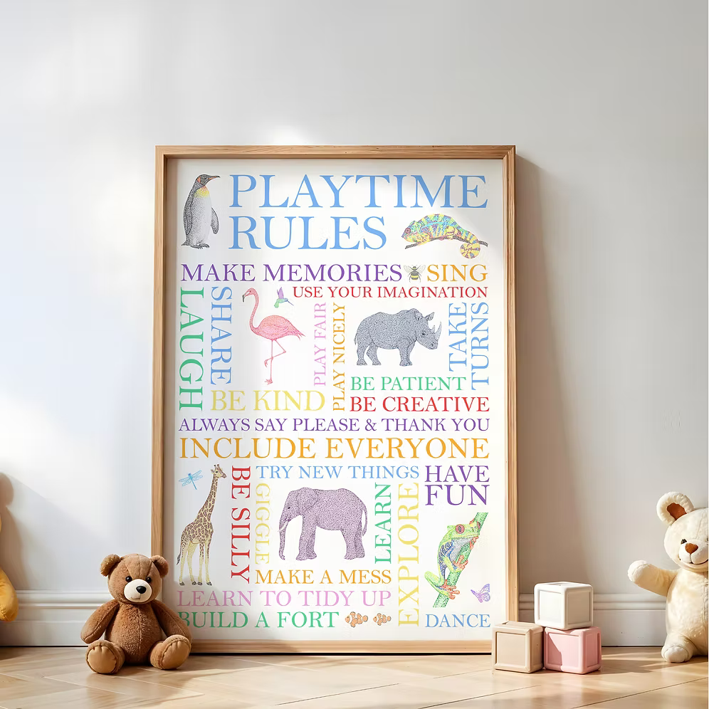 Playroom Rules Print