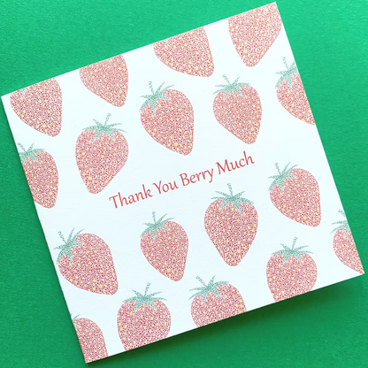 Strawberry mini cards