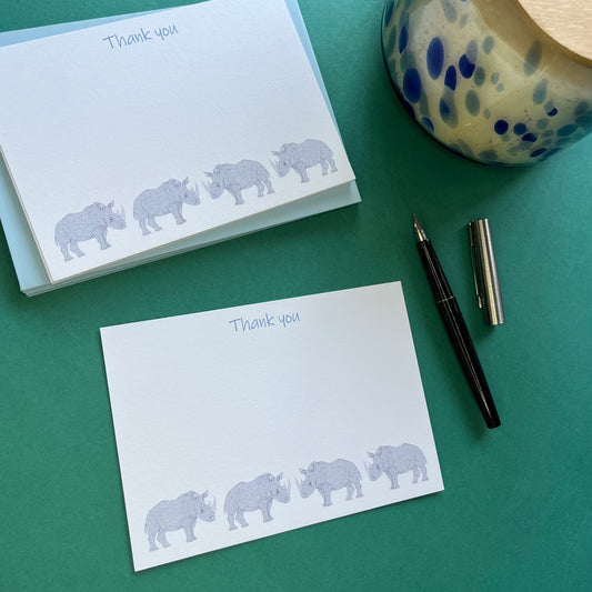 Rhinoceros Notecards