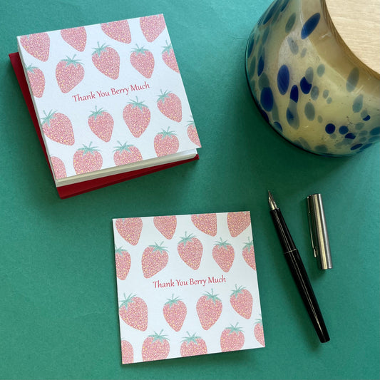 Strawberry mini cards