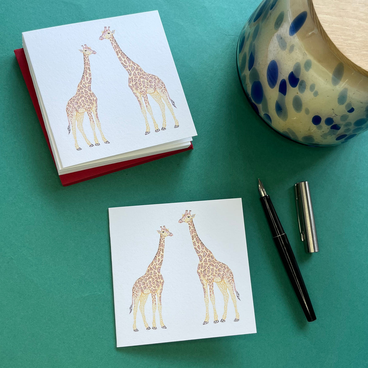 Giraffe mini cards