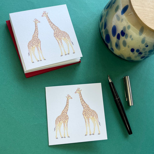 Giraffe mini cards
