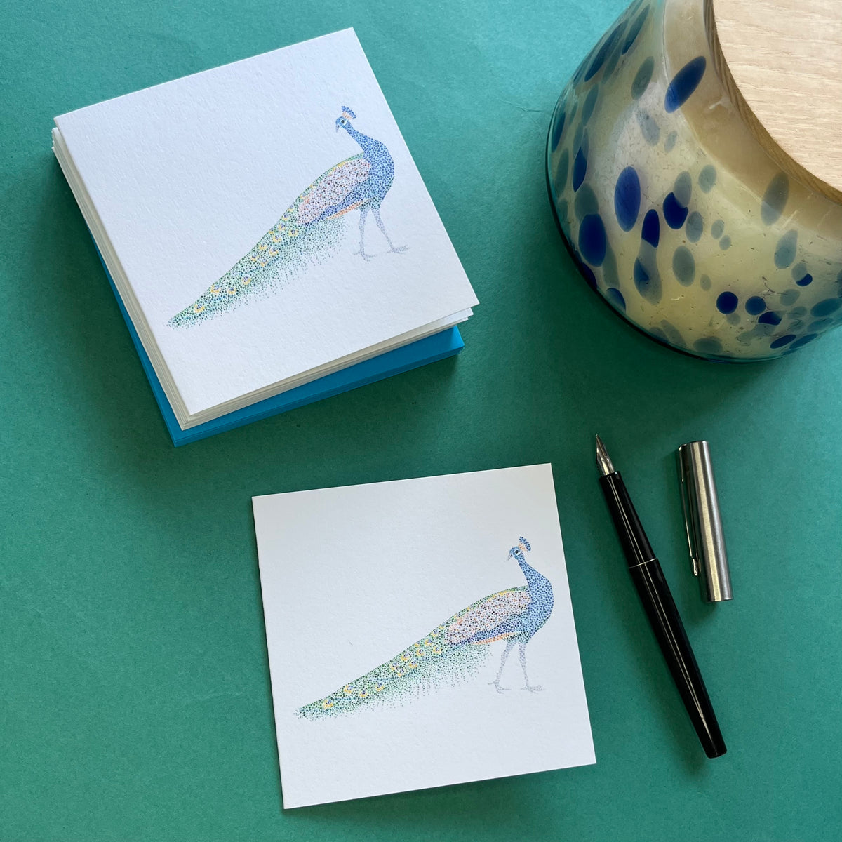 Peacock mini cards